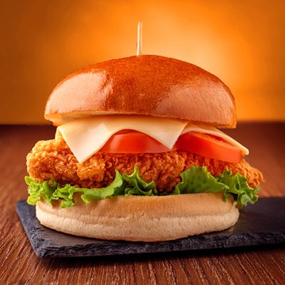 Crispy chicken sandwich