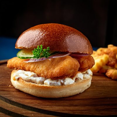 Fried fish sandwich
